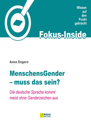 cover image of Menschensgender--muss das sein?--Die deutsche Sprache kommt meist ohne Genderzeichen aus (ungekürzt)